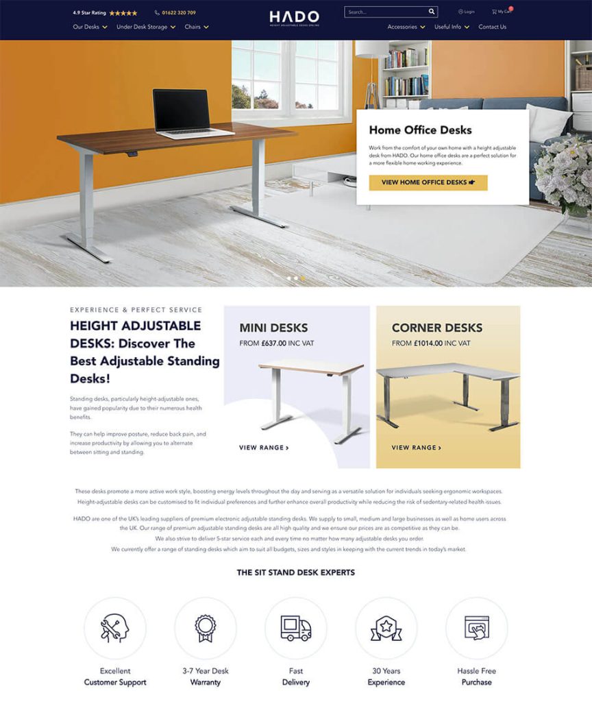 Furniture Website Development with Worpdress